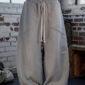 Solid Loose Hip-hop Drawstring Pants