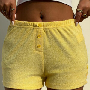 Chic Y2K Vintage Beach Vacation Drawstring Shorts