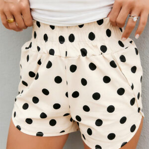 Polka Dot Stripe Casual Shorts